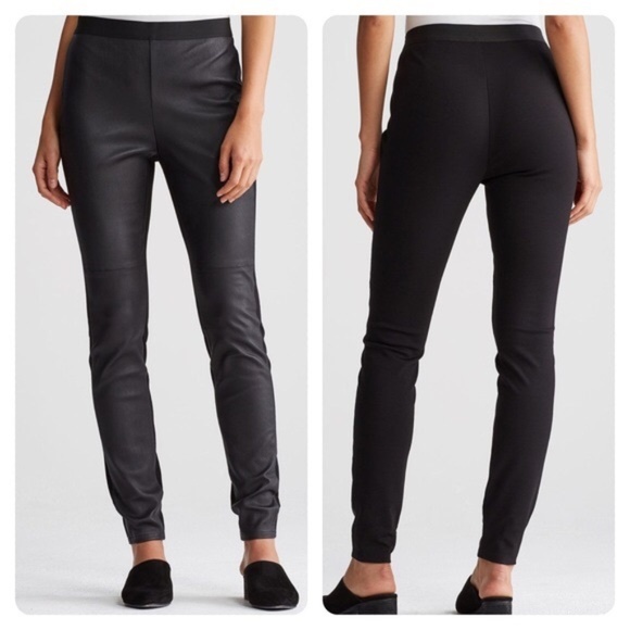 eileen fisher leather pants